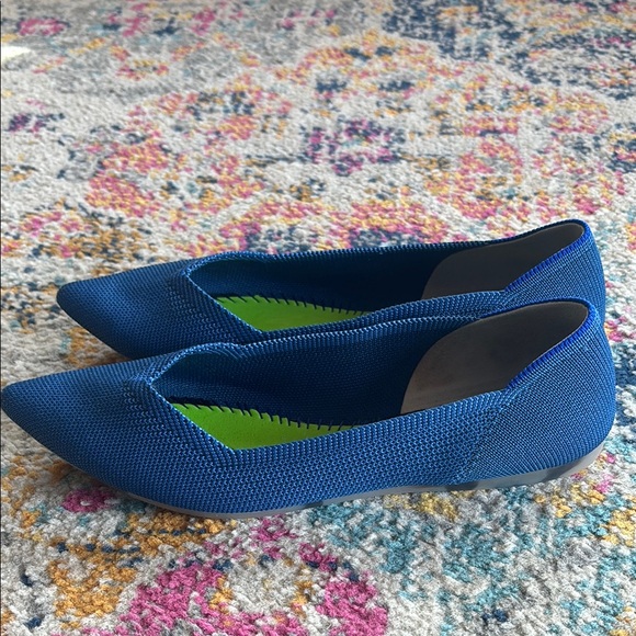 Rothy's Blue Pointed Flats size 8 - Picture 6 of 9